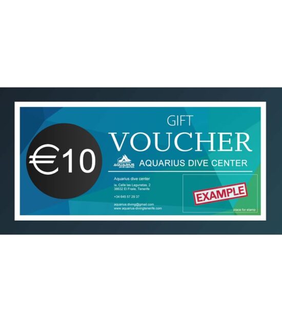 gift voucher - 10 euro aquarius dive center