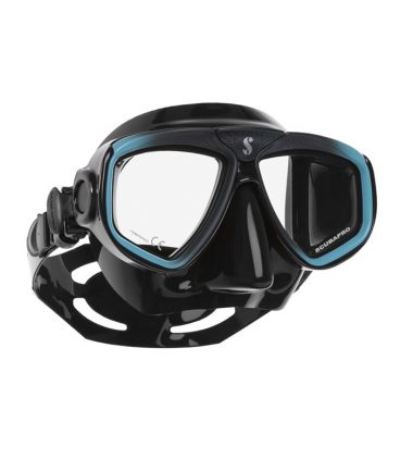 zoom turquoise black scubpro mask